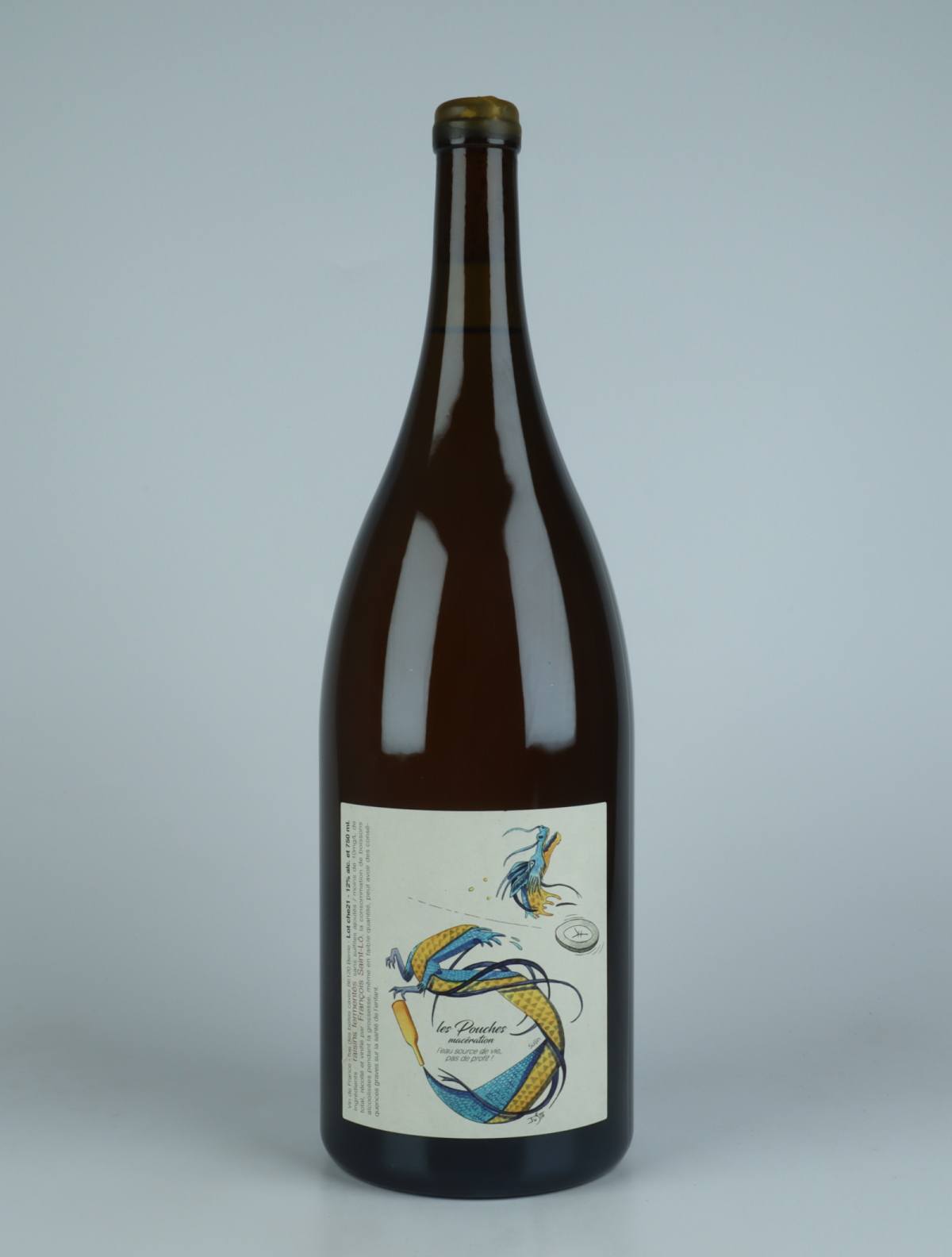 A bottle 2021 Les Pouches Macération - Magnum White wine from François Saint-Lô, Loire in France