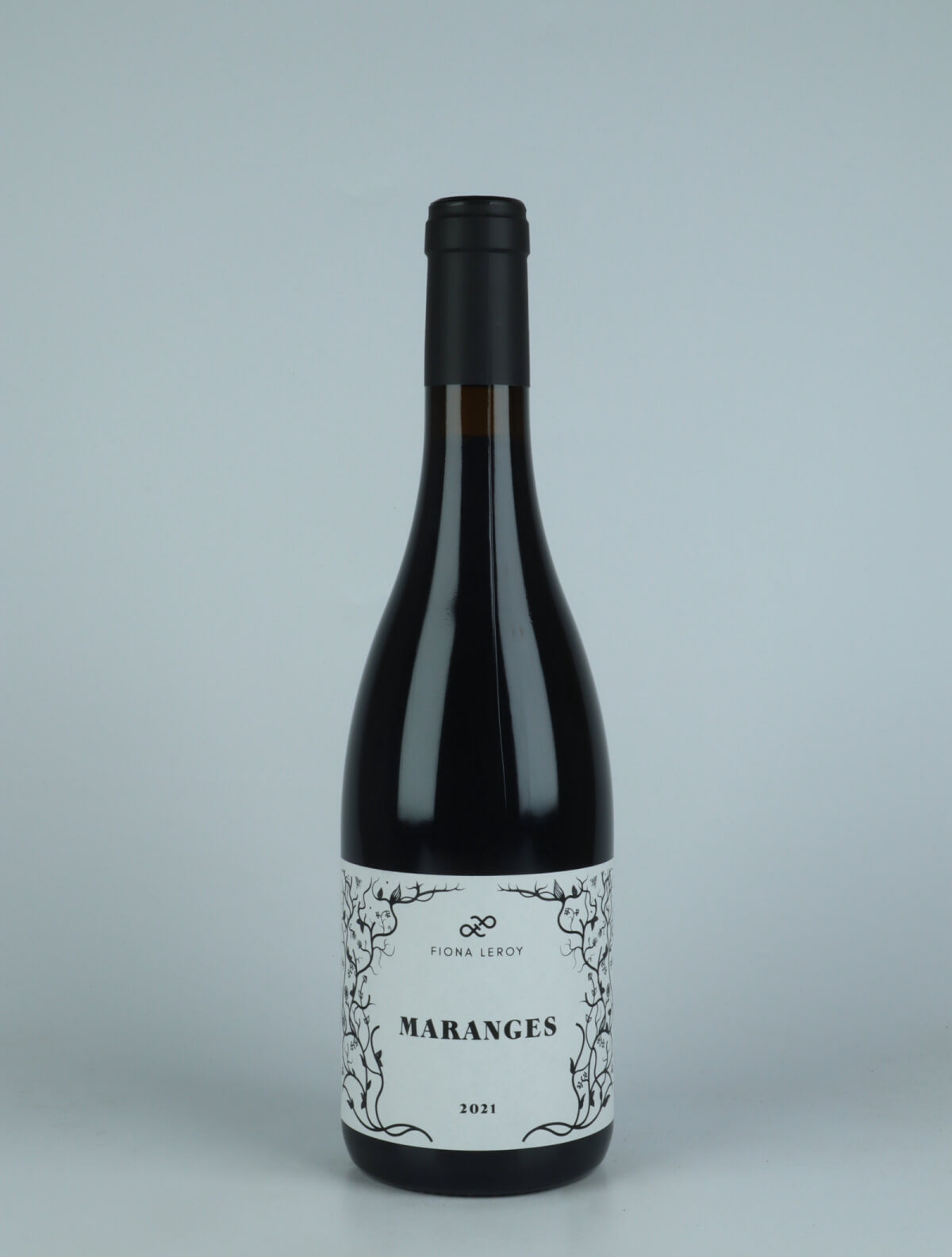 En flaske 2021 Maranges Rouge Rødvin fra Fiona Leroy, Bourgogne i Frankrig