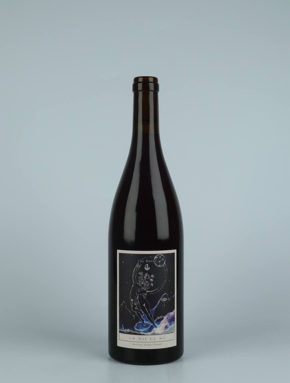 A bottle 2021 Mayga Red wine from Clos Bateau, Beaujolais in France
