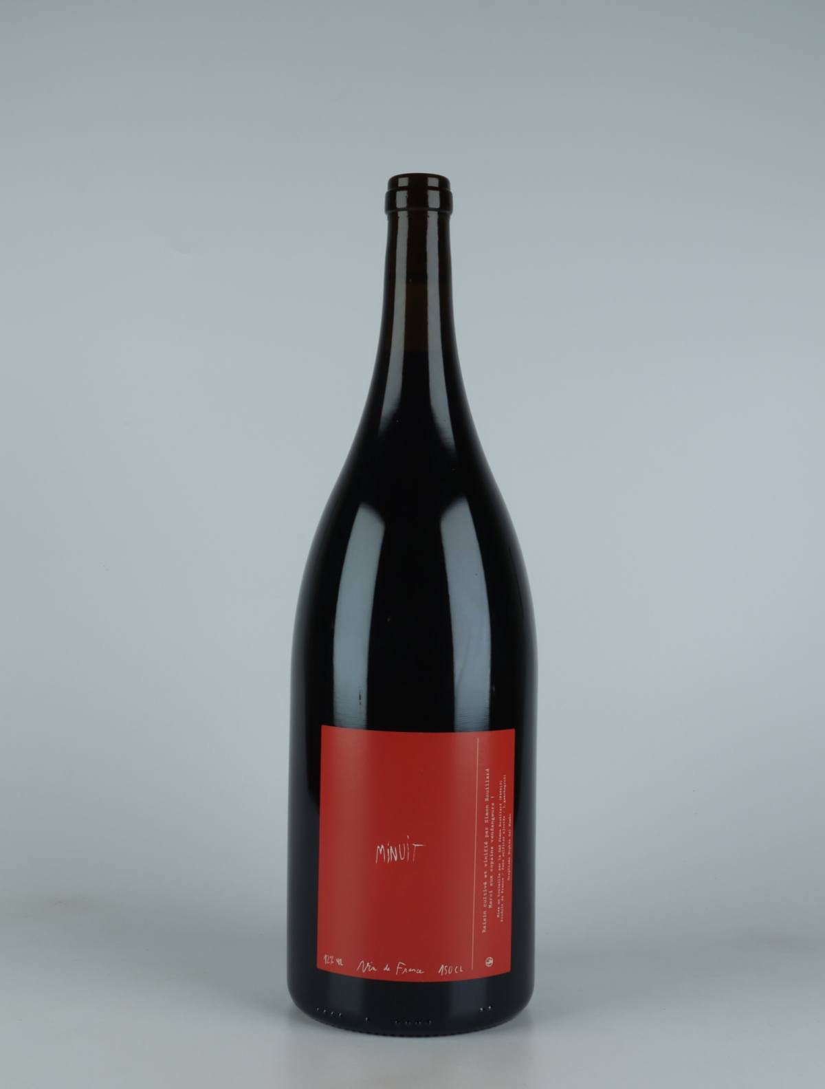 A bottle 2021 Minuit Red wine from Simon Rouillard, Loire in France