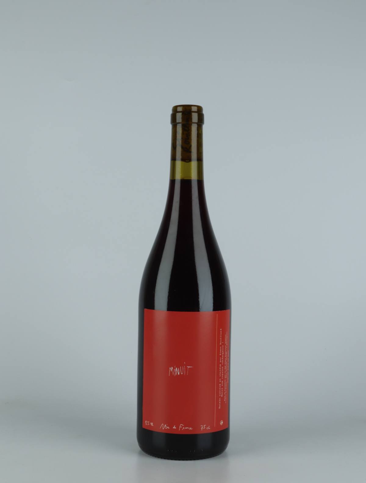 A bottle 2021 Minuit Red wine from Simon Rouillard, Loire in France