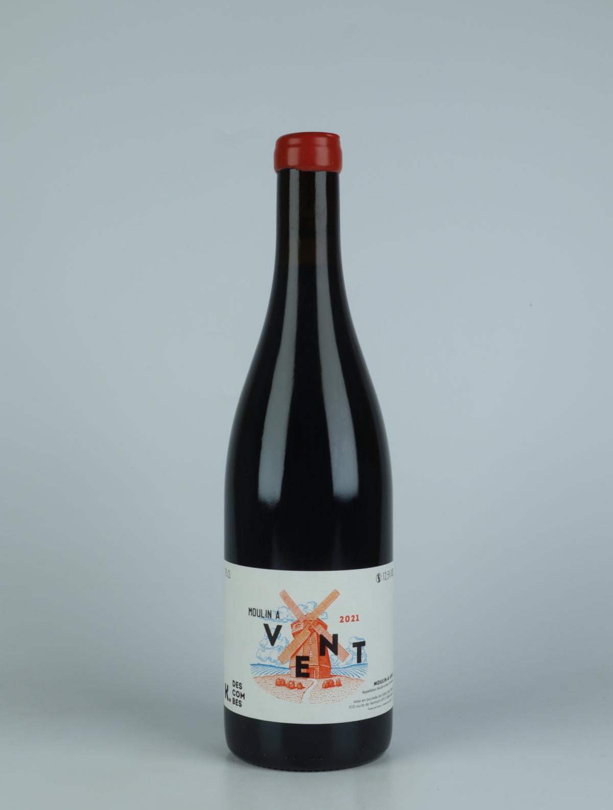 A bottle 2021 Moulin à Vent Red wine from Kewin Descombes, Beaujolais in France