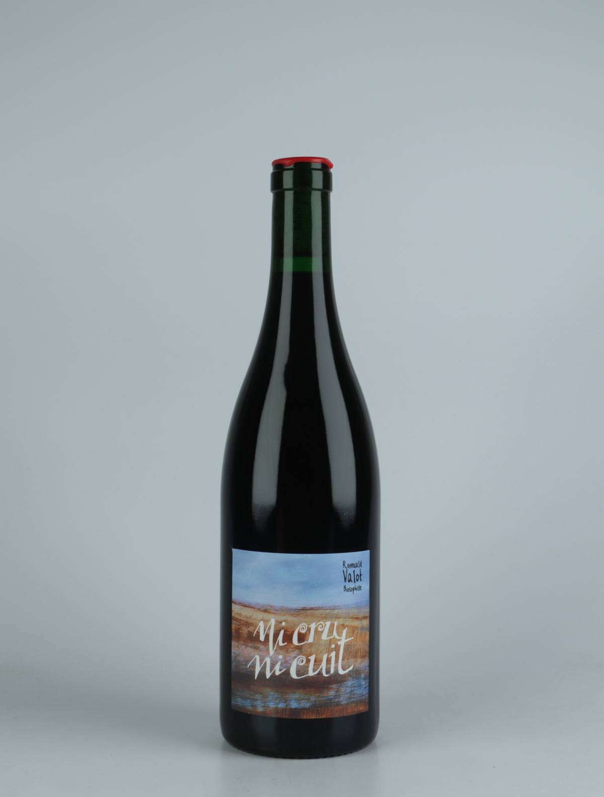 En flaske 2021 Ni Cru ni Cuit Rødvin fra Romuald Valot, Beaujolais i Frankrig