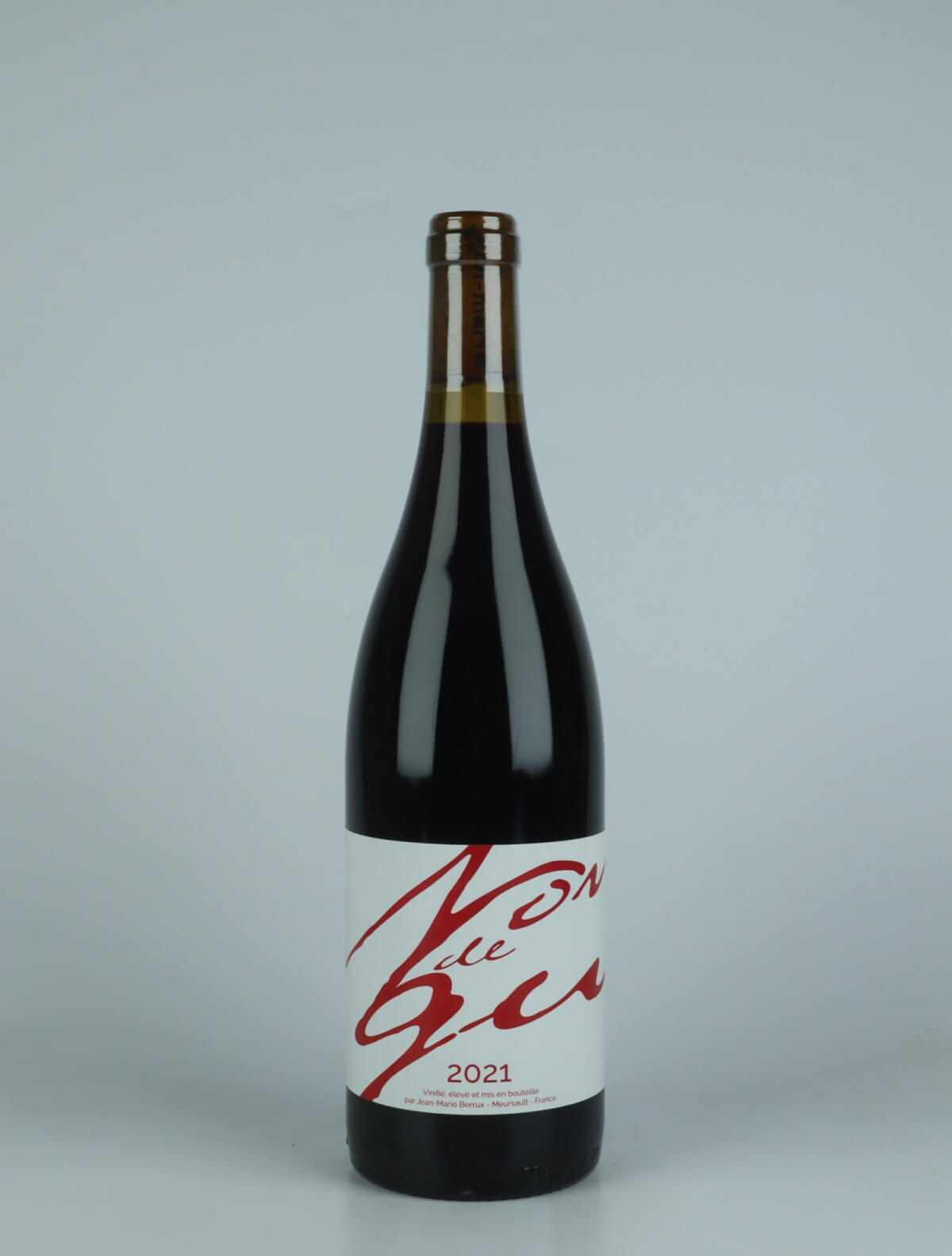 En flaske 2021 Nondegu Rødvin fra Jean-Marie Berrux, Bourgogne i Frankrig