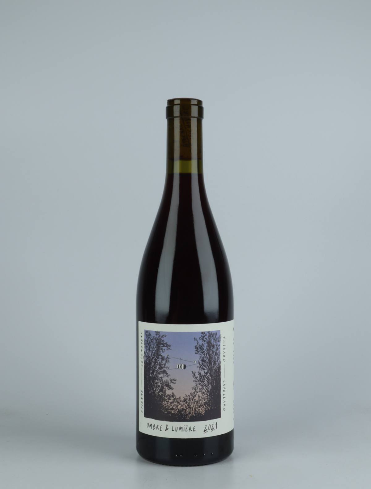 A bottle 2021 Ombre et Lumière Red wine from Slope, Rhône in France