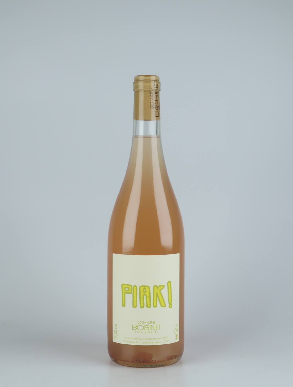 A bottle 2021 PIAK Blanc White wine from Domaine Bobinet, Loire in France