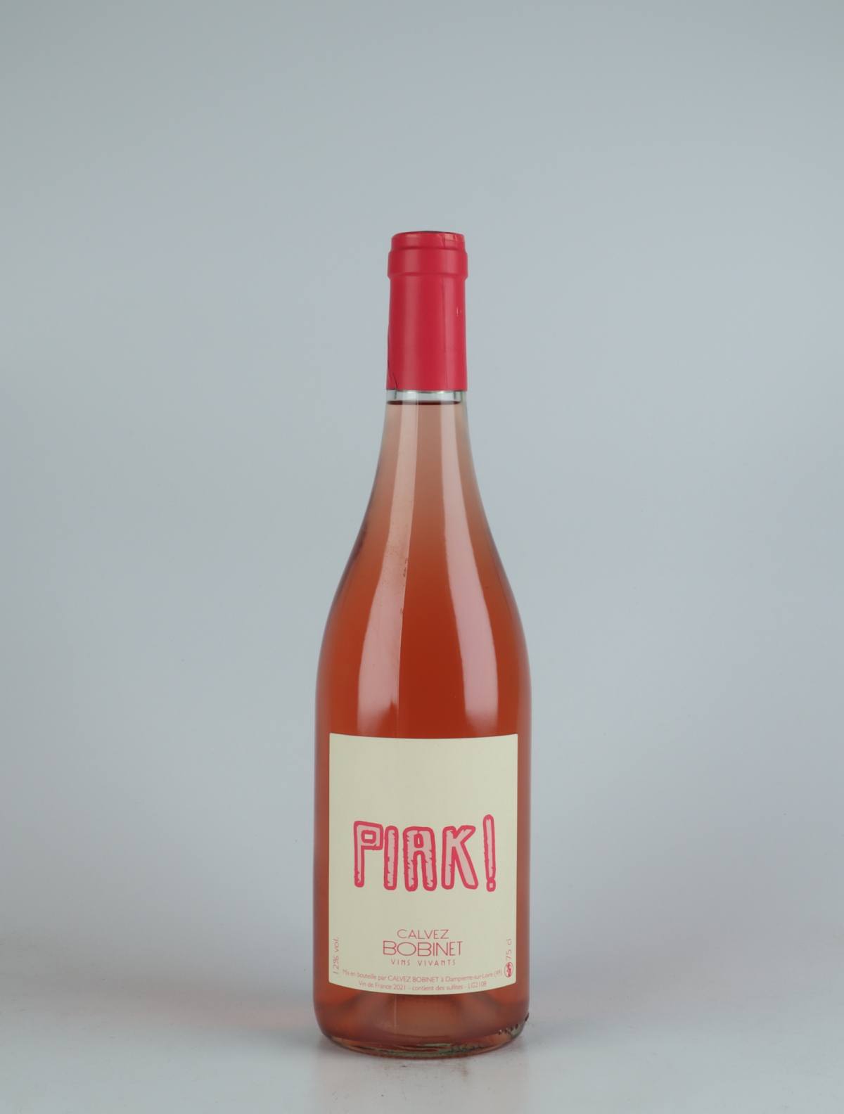A bottle 2021 PIAK Rosé Rosé from Domaine Bobinet, Loire in France