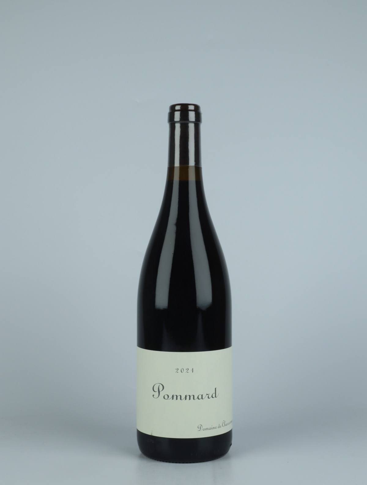 A bottle 2021 Pommard Red wine from Domaine de Chassorney, Burgundy in France