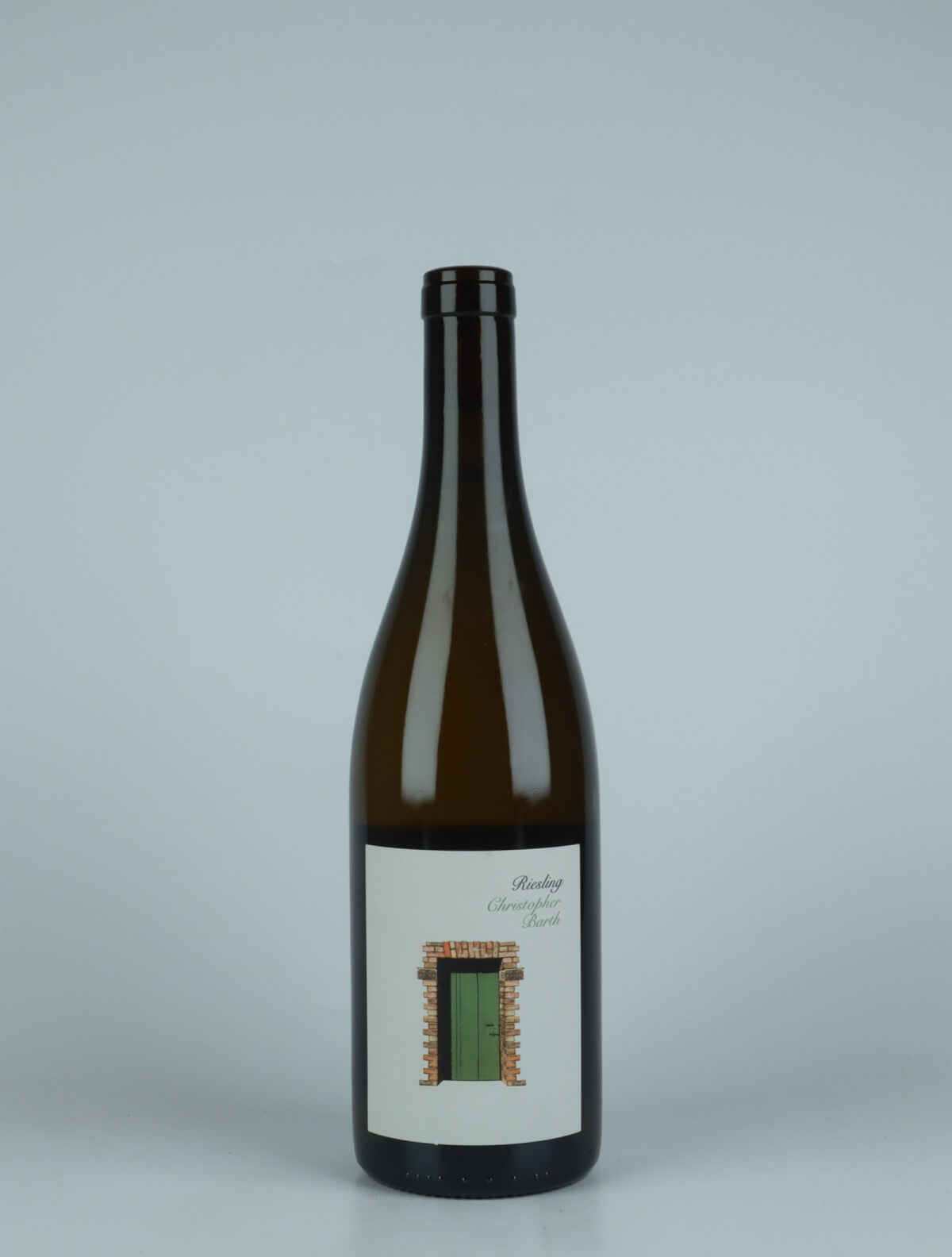En flaske 2021 Riesling Hvidvin fra Christopher Barth, Rheinhessen i Tyskland