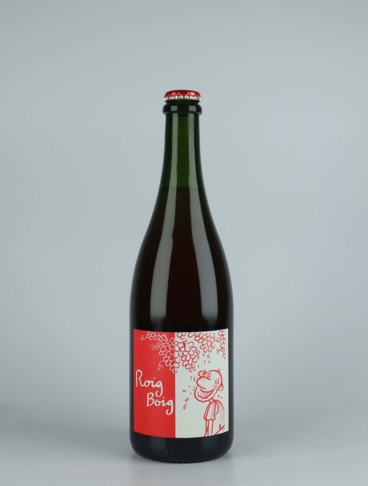 En flaske 2021 Roig Boig - Ancestral Mousserende fra Celler la Salada, Penedès i Spanien