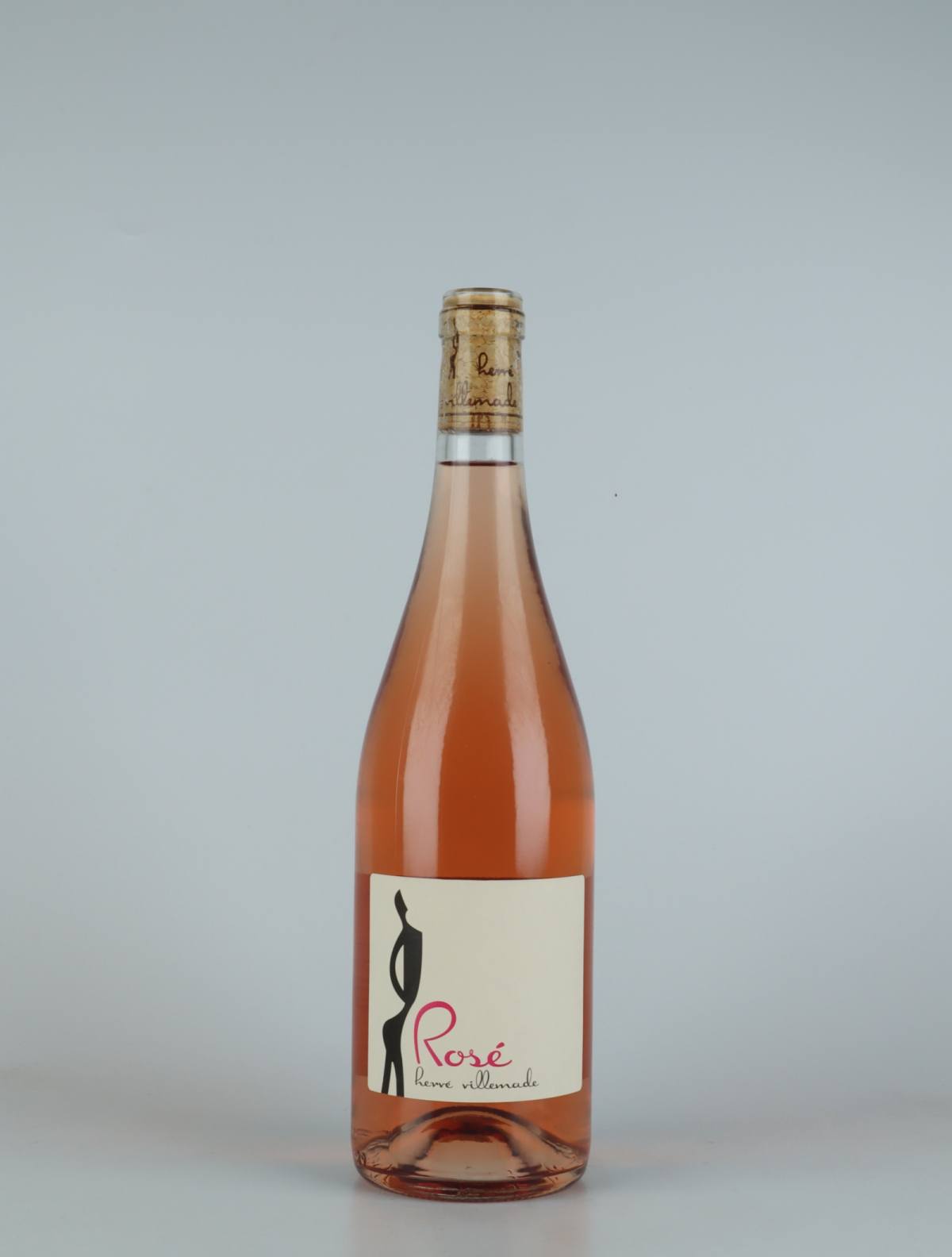 En flaske 2021 Rosé Rosé fra Hervé Villemade, Loire i Frankrig