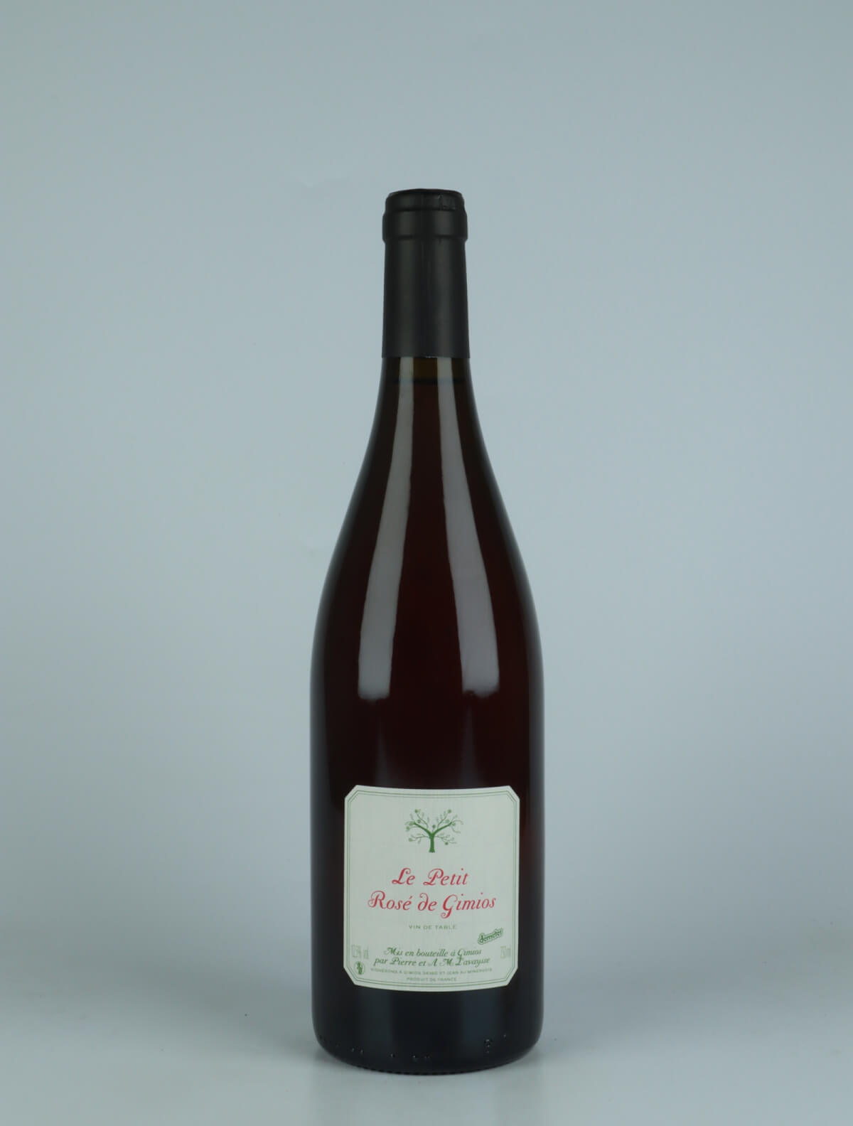 A bottle 2021 Rosé Rosé from Le Petit Domaine de Gimios, Rousillon in France