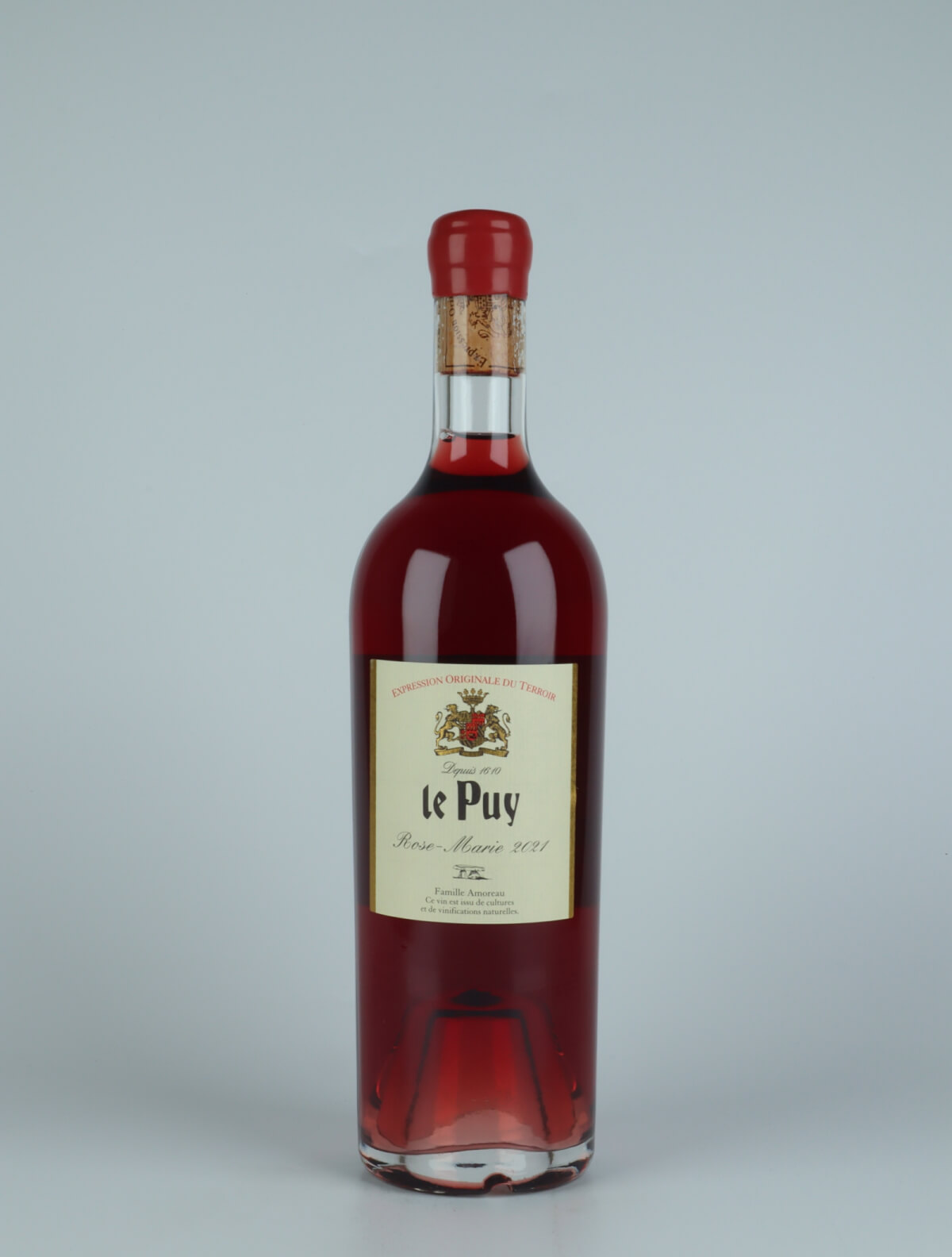 En flaske 2021 Rose-Marie Rosé fra Château le Puy, Bordeaux i Frankrig