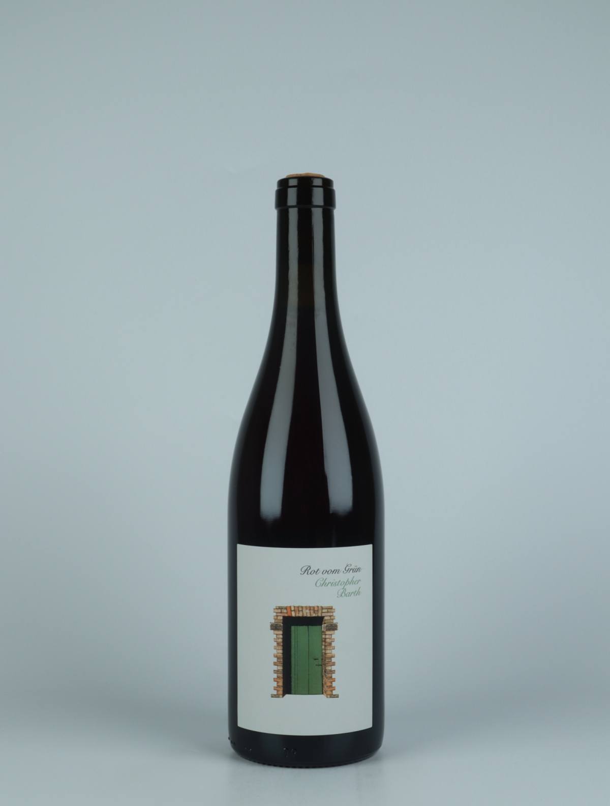 A bottle 2021 Rot vom Grün Red wine from Christopher Barth, Rheinhessen in Germany
