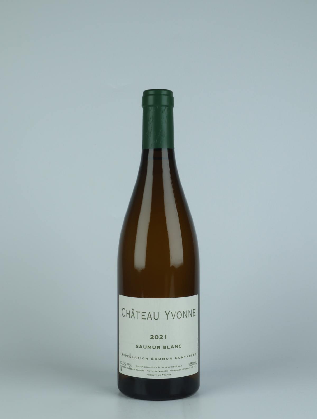 En flaske 2021 Saumur Blanc Hvidvin fra Château Yvonne, Loire i Frankrig