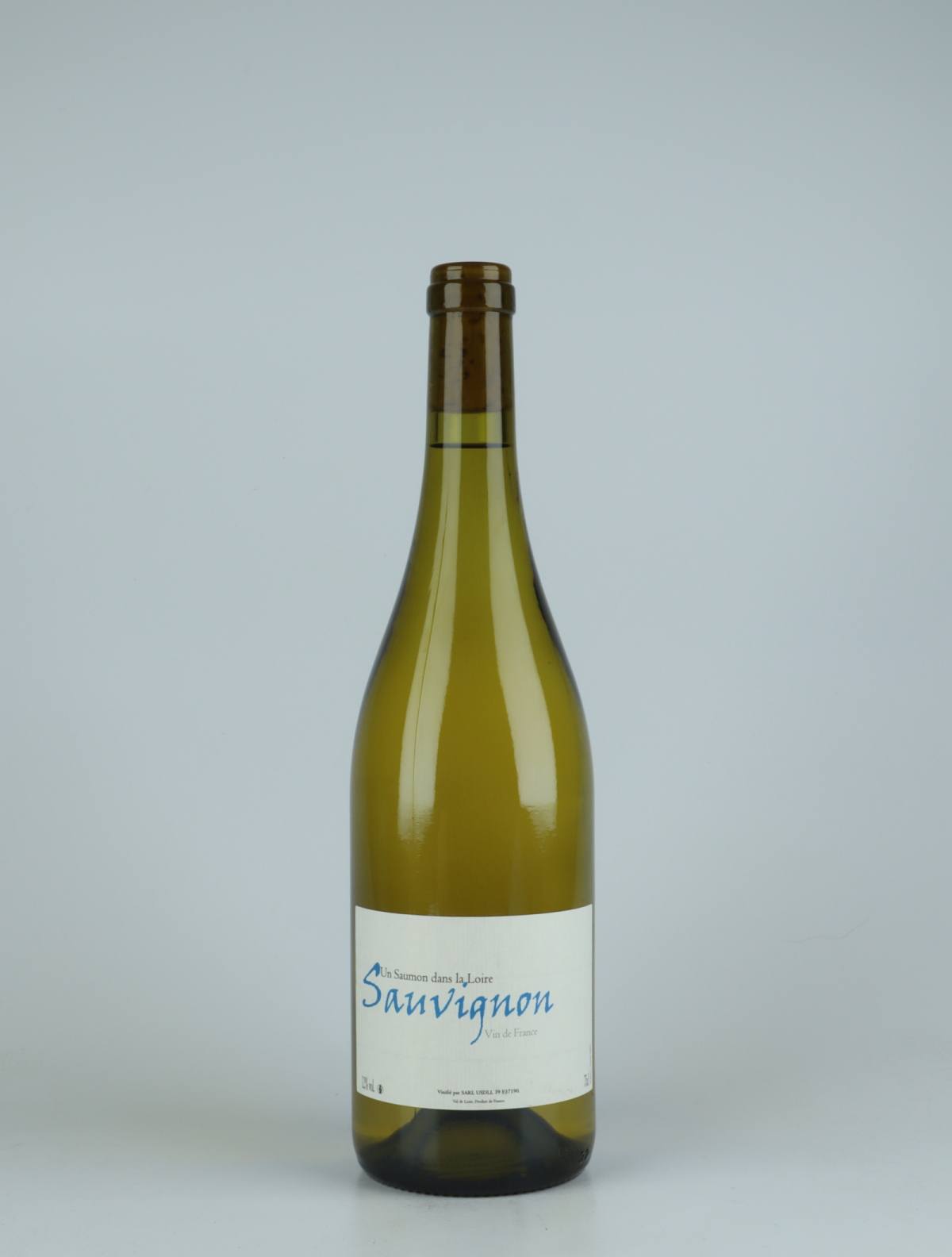 En flaske 2021 Sauvignon Blanc Hvidvin fra Frantz Saumon, Loire i Frankrig