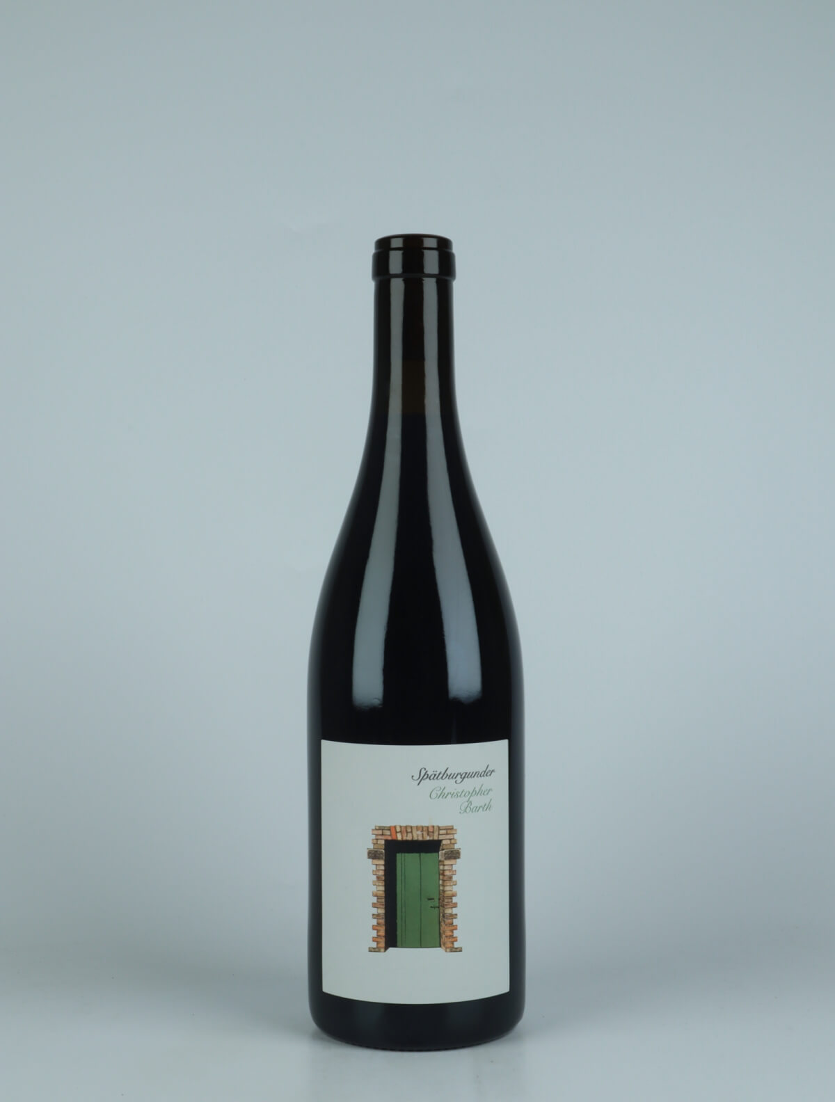 A bottle 2021 Spätburgunder Red wine from Christopher Barth, Rheinhessen in Germany