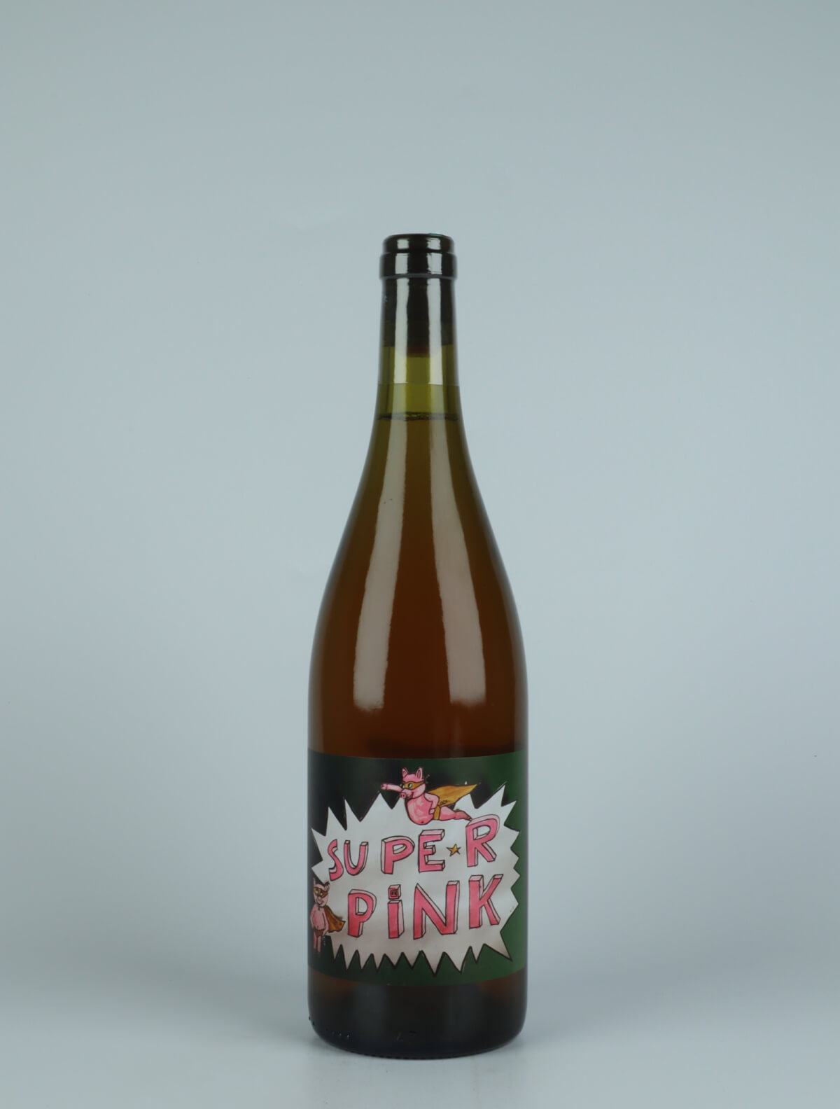 A bottle 2021 Super Pink Rosé from Frédéric Cossard, Rhône in France