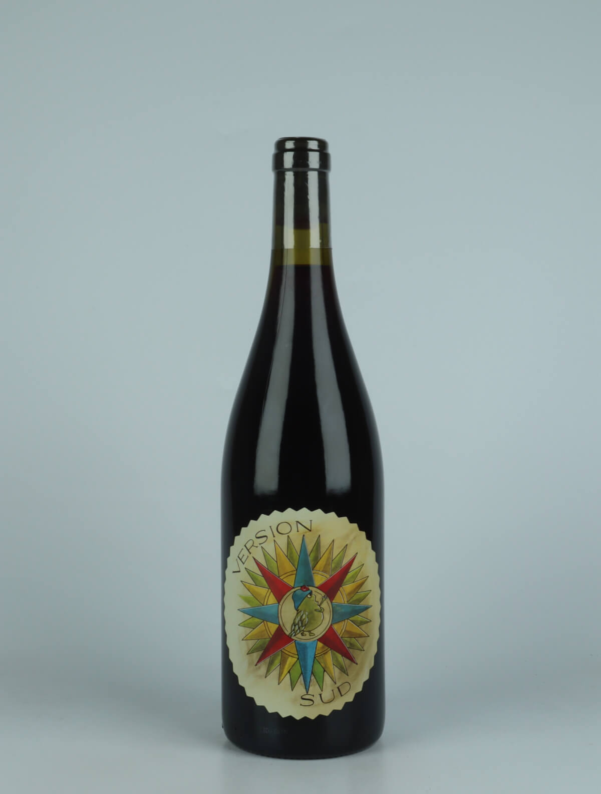 A bottle 2021 Version Sud Red wine from Frédéric Cossard, Rhône in France