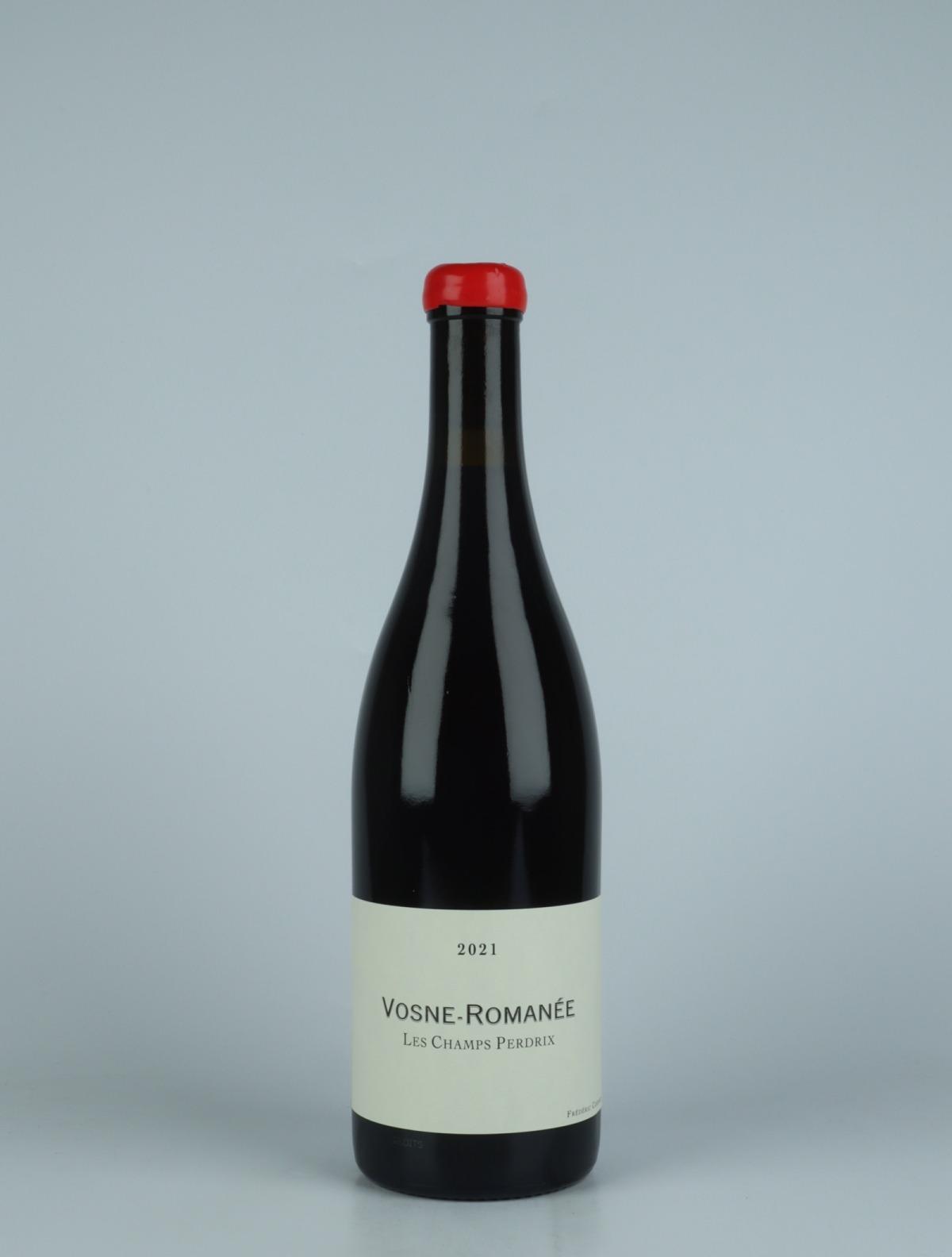 A bottle 2021 Vosne Romanée - Les Champs Perdrix Red wine from Frédéric Cossard, Burgundy in France