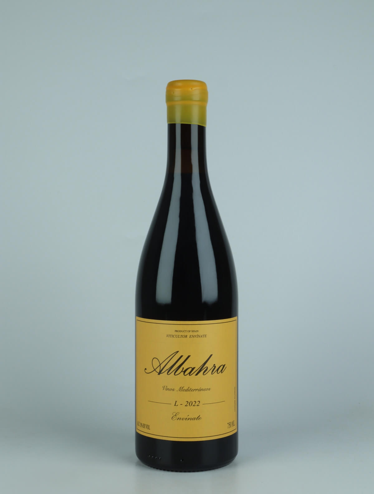 A bottle 2022 Albahra - Almansa Red wine from Envínate, Almansa in Spain