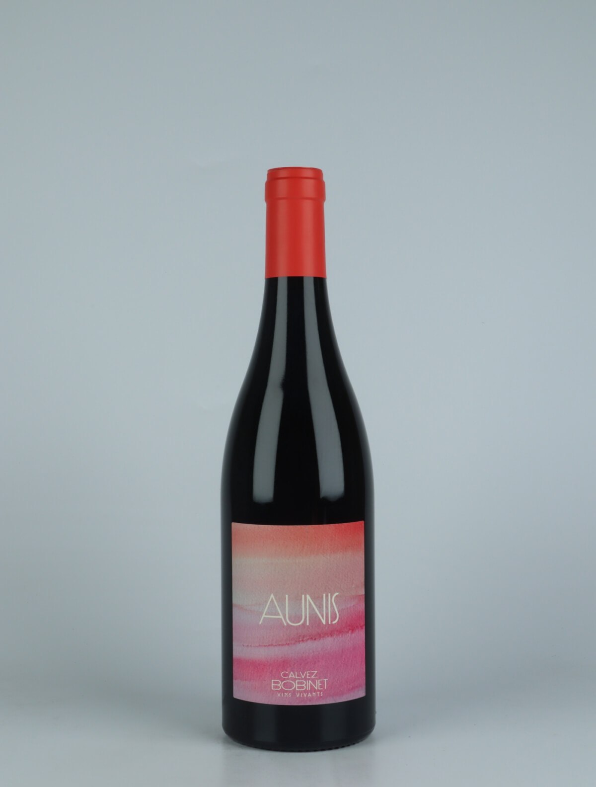 A bottle 2022 Aunis Red wine from Domaine Bobinet, Loire in France