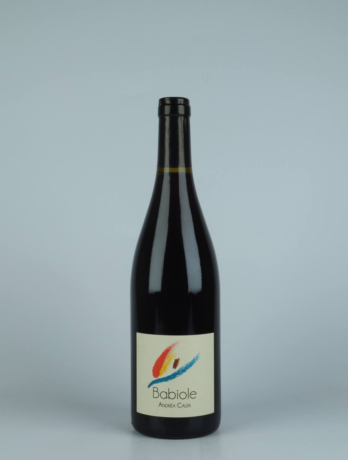 A bottle 2022 Babiole Red wine from Andrea Calek, Ardèche in France