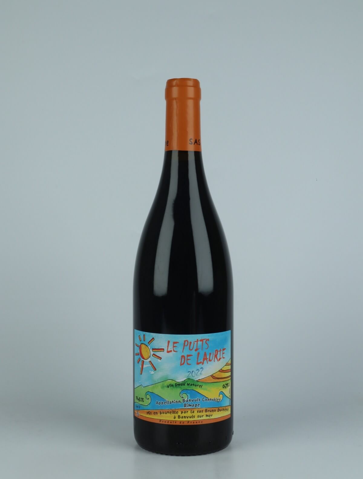 A bottle 2022 Banyuls Rimage - Le Puit de Laurie Sweet wine from Bruno Duchêne, Rousillon in France