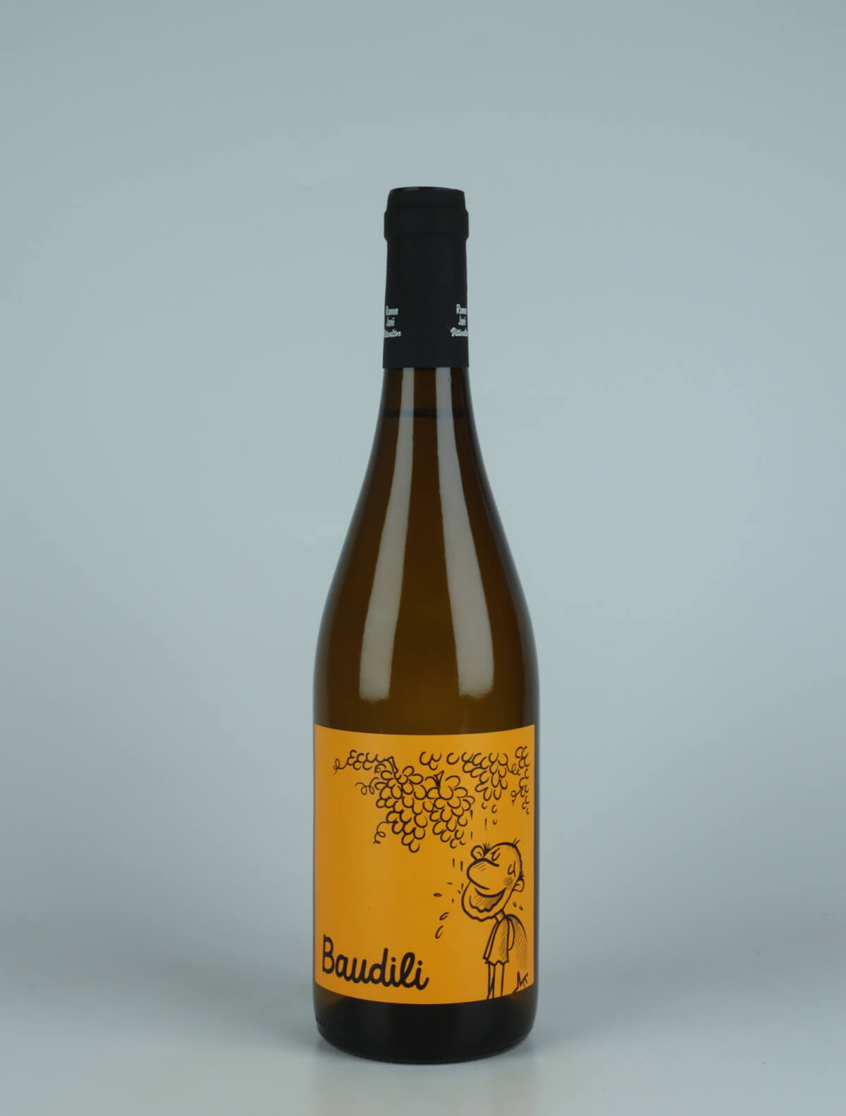 A bottle 2022 Baudili Blanc White wine from Mas Candí, Penedès in Spain