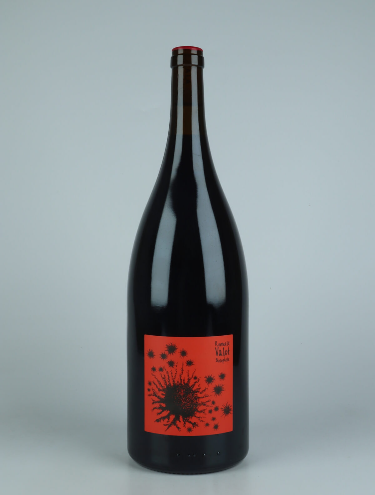 En flaske 2022 Beaujolais-Villages Rødvin fra Romuald Valot, Beaujolais i Frankrig