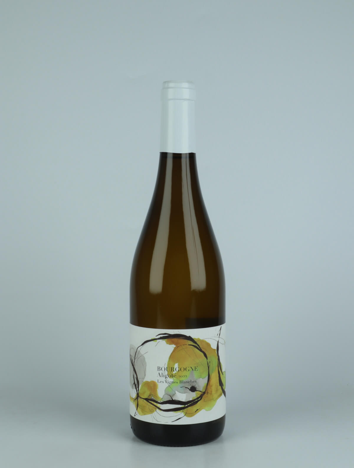 En flaske 2022 Bourgogne Aligoté - Les Vignes Blanches Hvidvin fra Domaine Didon, Bourgogne i Frankrig