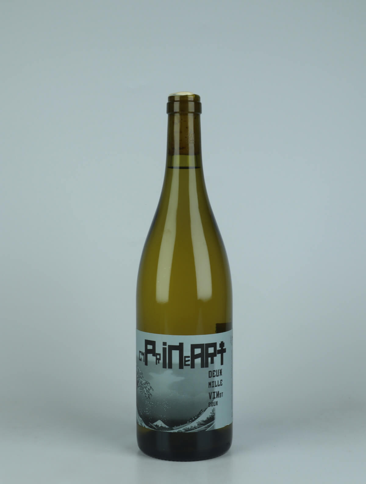 A bottle 2022 Bourgogne Blanc Côte Chalonnaise - Cyprineart White wine from Benoit Delorme, Burgundy in France