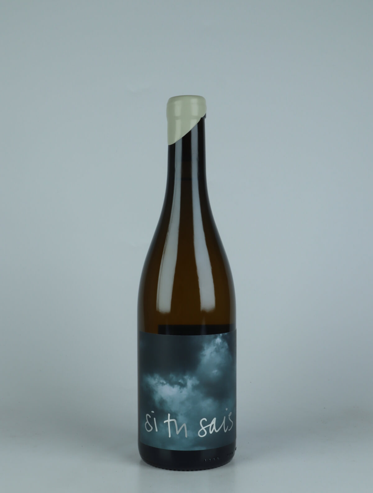 A bottle 2022 Bourgogne Blanc White wine from Si Tu Sais, Burgundy in France