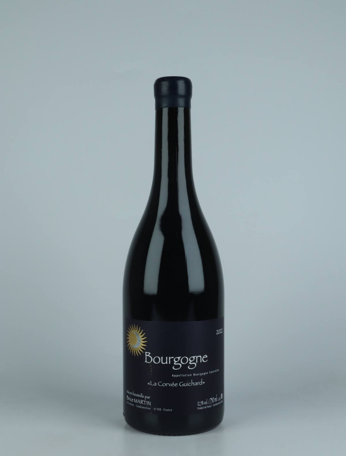 A bottle 2022 Bourgogne Rouge - La Corvée Guichard Red wine from Brice Martin, Burgundy in France