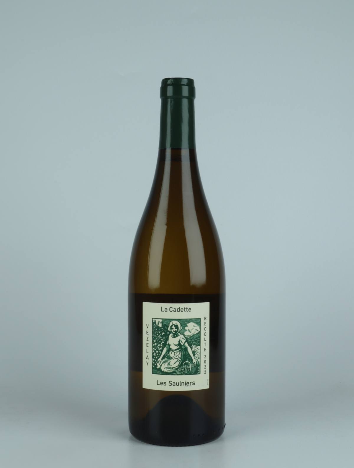 En flaske 2022 Bourgogne Vézelay - Les Saulniers Hvidvin fra Domaine de la Cadette, Bourgogne i Frankrig