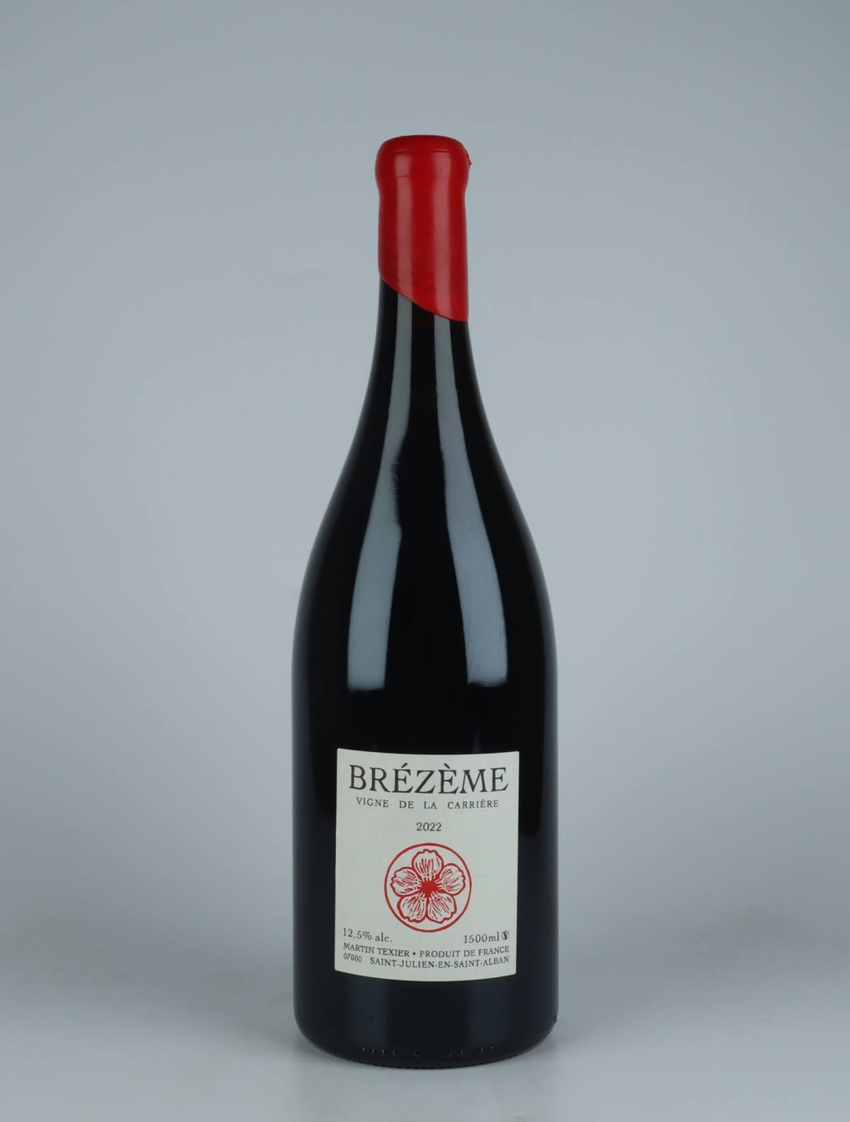 A bottle 2022 Brézème - Vigne de la Carrière - Magnum Red wine from Martin Texier, Rhône in France