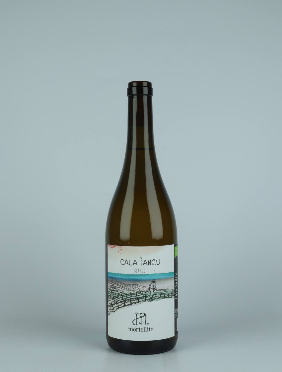 A bottle 2022 Cala Iancu - Bianco White wine from Il Mortellito, Sicily in Italy