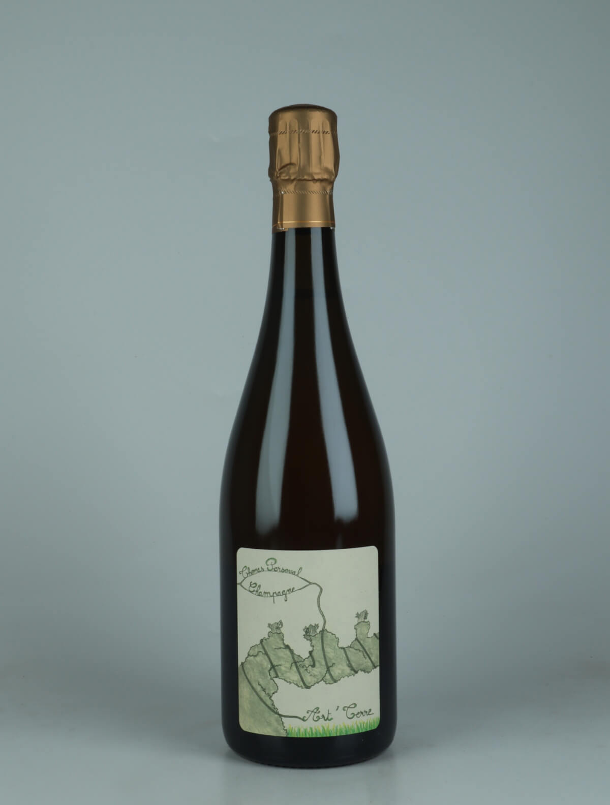 A bottle 2022 Chamery 1. Cru - Art'Terre Sparkling from Thomas Perseval, Champagne in France
