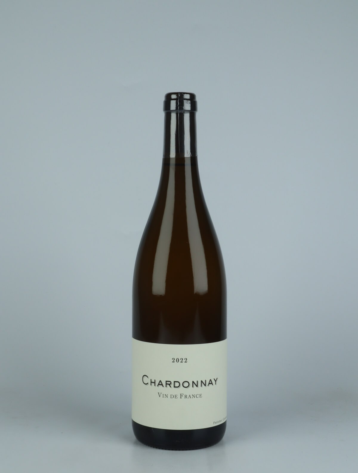 En flaske 2022 Chardonnay Hvidvin fra Frédéric Cossard, Jura i Frankrig