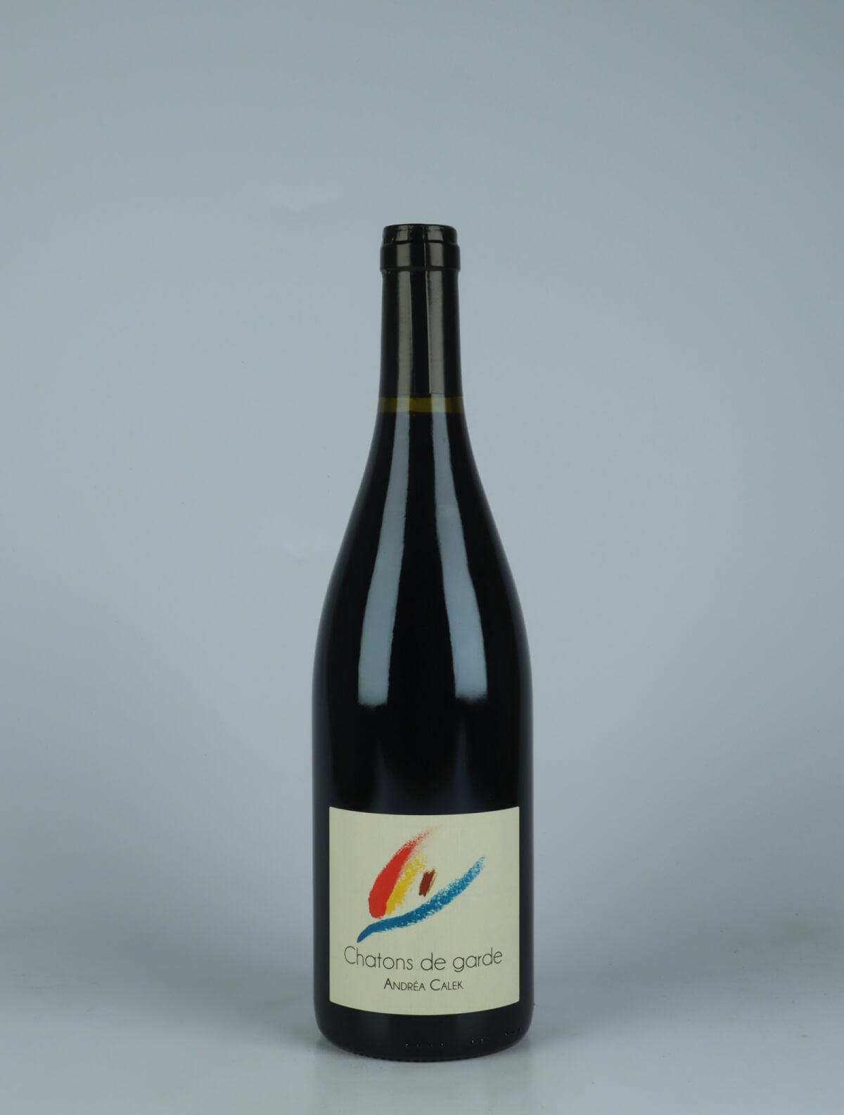 A bottle 2022 Chatons de Garde Red wine from Andrea Calek, Ardèche in France