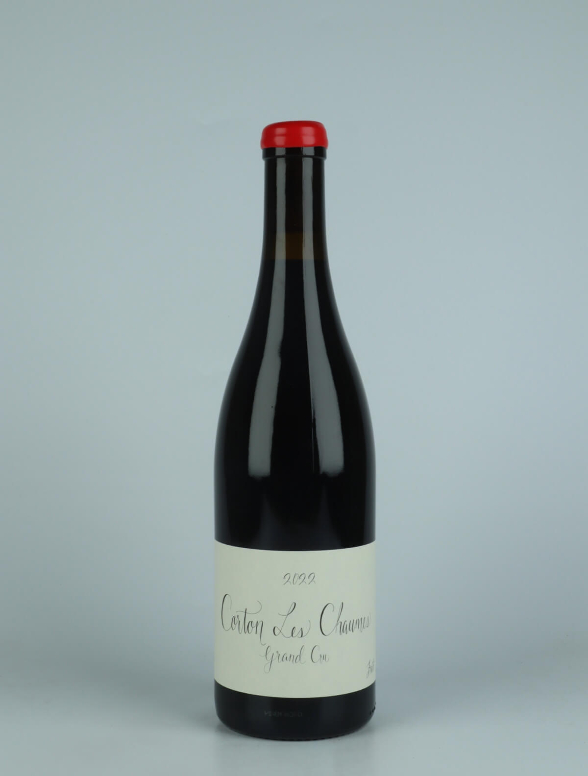 A bottle 2022 Corton Les Chaumes - Grand Cru Red wine from Fraté, Burgundy in France