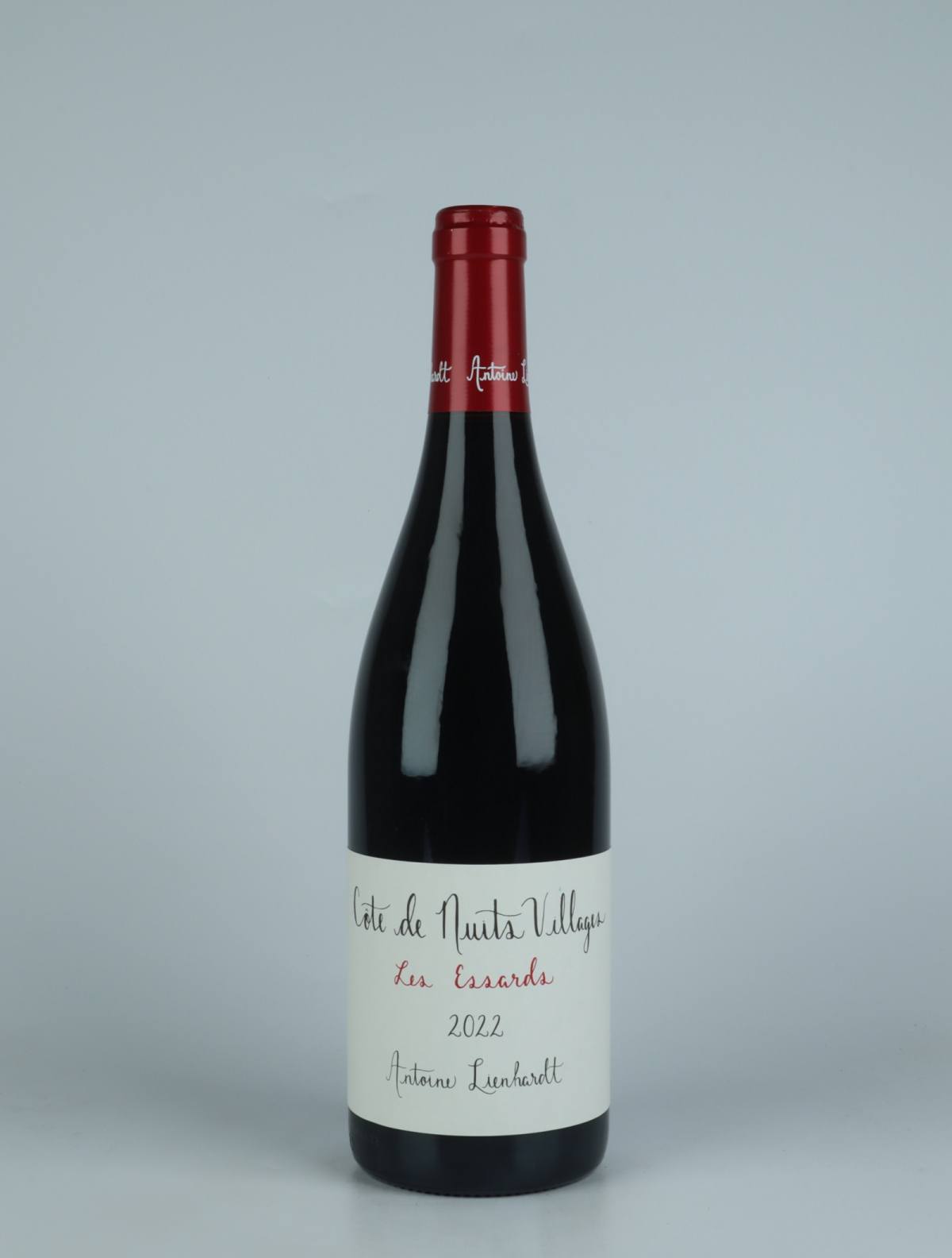 A bottle 2022 Côte de Nuits Villages - Les Essards Red wine from Antoine Lienhardt, Burgundy in France