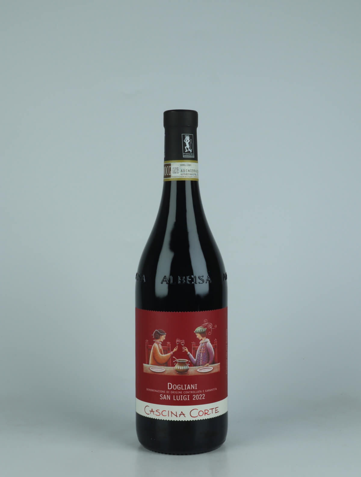 A bottle 2022 Dogliani - San Luigi Red wine from Cascina Corte, Piedmont in Italy