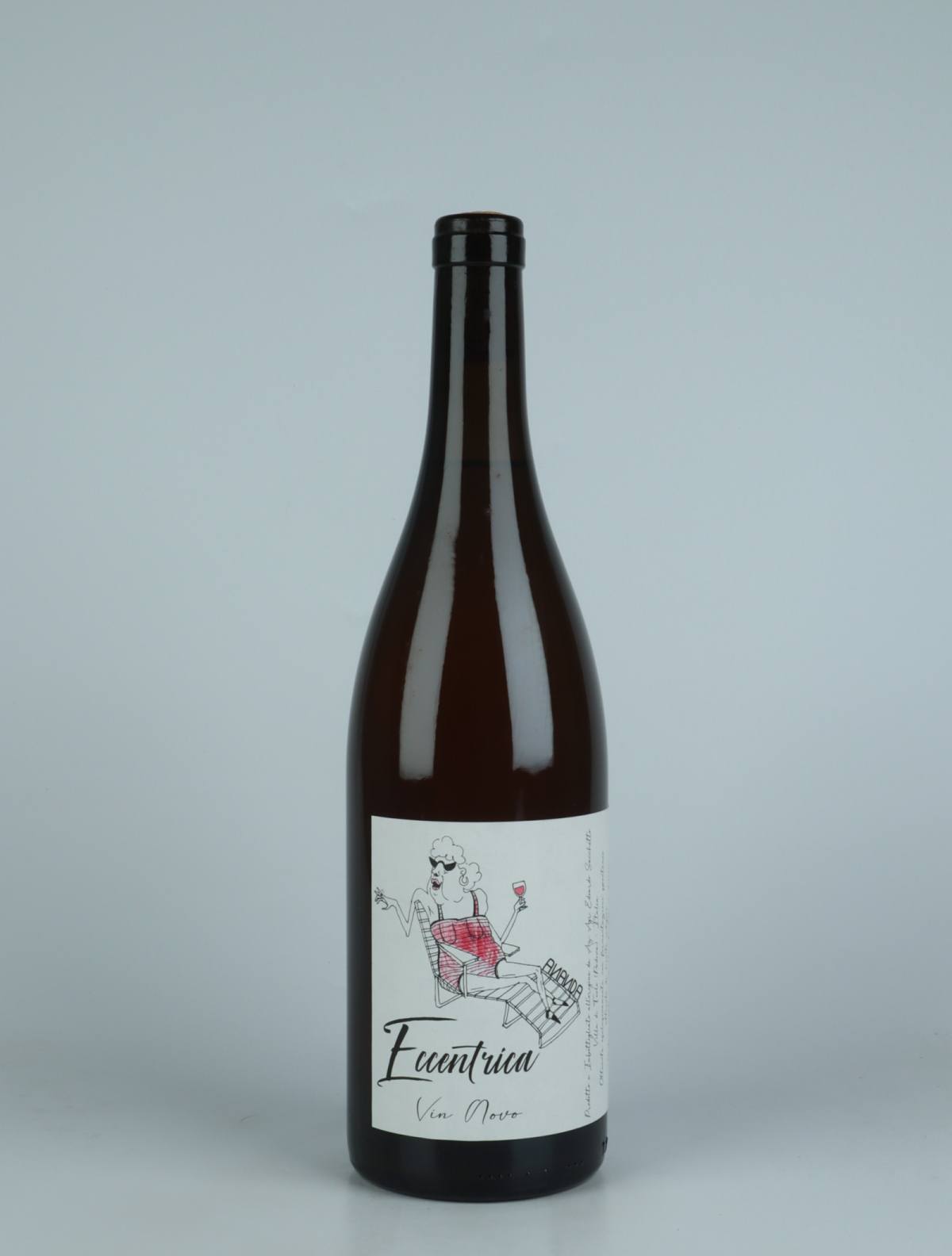 A bottle 2022 Eccentrica White wine from Edoardo Sacchetto, Veneto in Italy