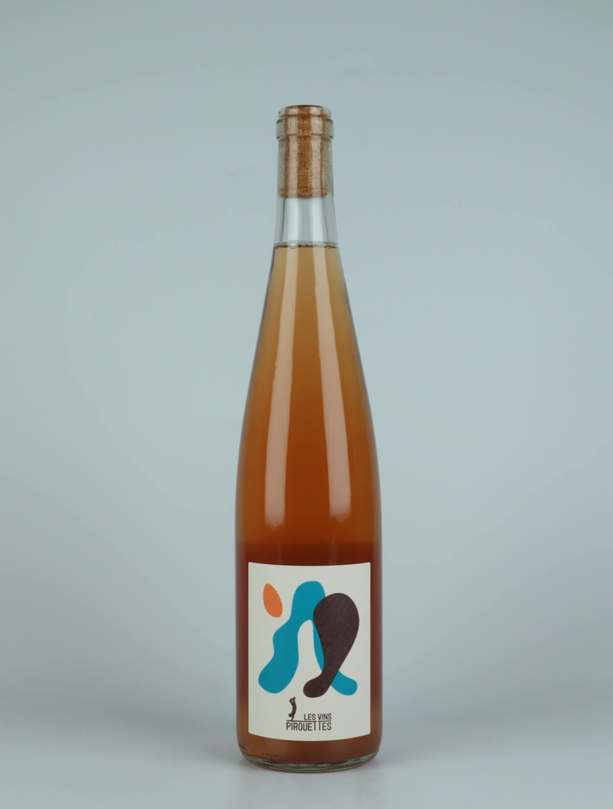 A bottle 2022 Eros Orange wine from Les Vins Pirouettes, Alsace in France