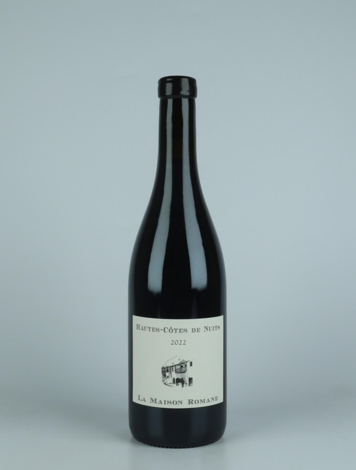 A bottle 2022 Hautes Côtes de Nuits Rouge Red wine from La Maison Romane, Burgundy in France