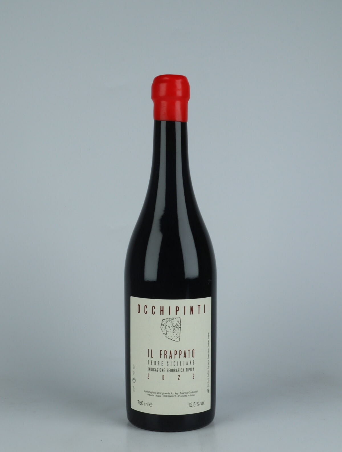 A bottle 2022 Il Frappato Red wine from Arianna Occhipinti, Sicily in Italy