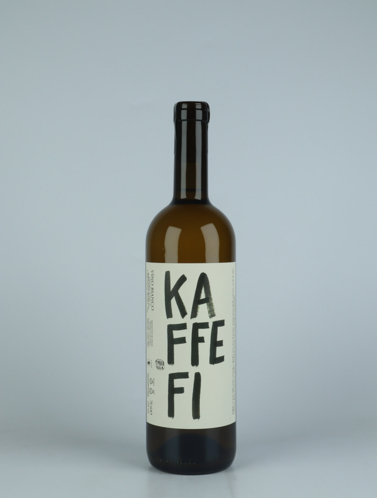 A bottle 2022 Kaffefi White wine from Tanca Nica, Sicily in Italy