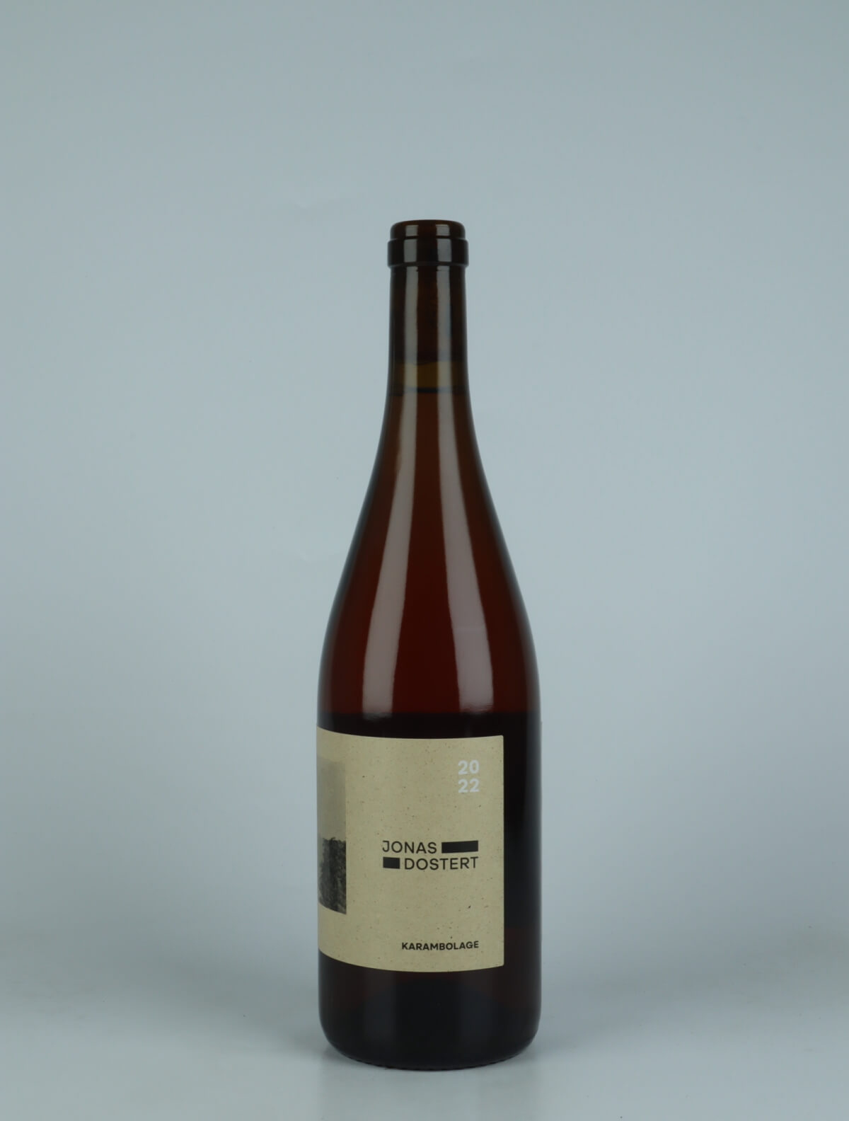 A bottle 2022 Karambolage Orange wine from Jonas Dostert, Mosel in Germany