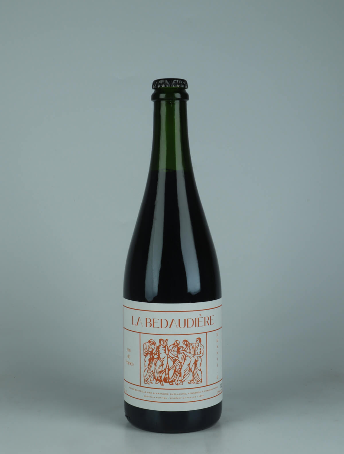 En flaske 2022 La Bedaudière - Rouge B Rødvin fra Alexandre Guillaume, Loire i Frankrig